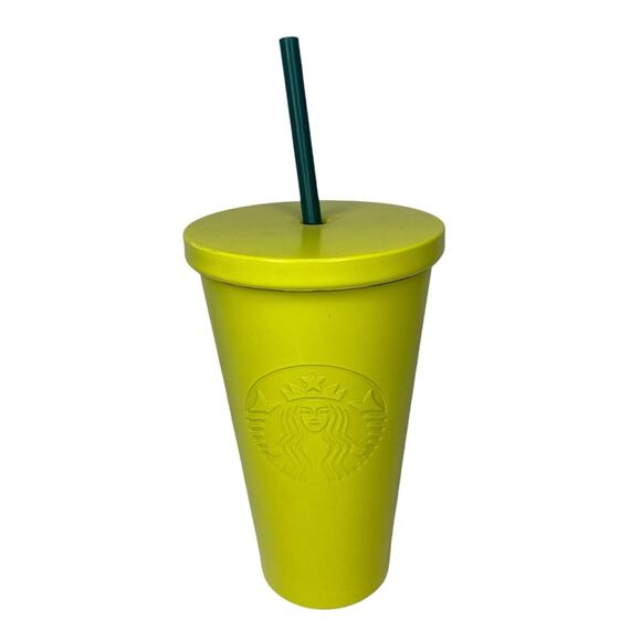 STARBUCKS COFFE, COLD BEVERAGE CUP IN NEON TONE. - Picture 2 of 6